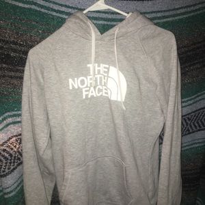 Grey north face hoodie